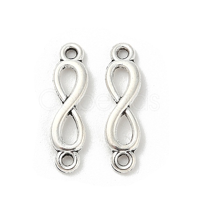 Tibetan Style Alloy Infinity Connector Charms TIBE-S324-26AS-1