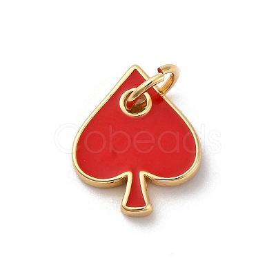 Brass Enamel Charms KK-Q098-25G-A01-1