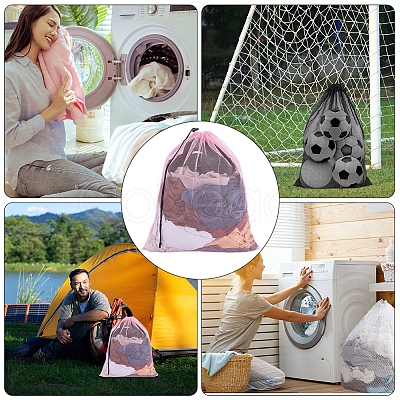 2Pcs Polyester Drawstring Clothing Storage Bags ABAG-GF0001-49D-1