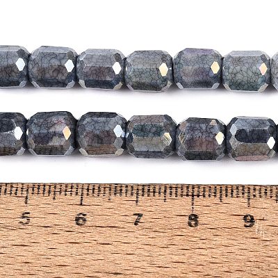 Anti-Tarnish Electroplate Glass Beads Strands EGLA-N027-03A-18-1