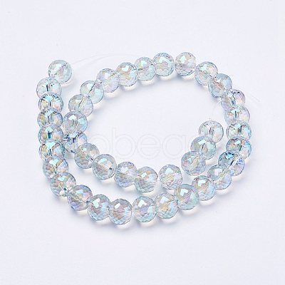 Electroplate Glass Bead Strands EGLA-P027-FR06-1