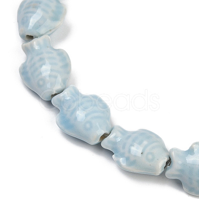 Handmade Porcelain Beads Strands PORC-P030-01A-09-1