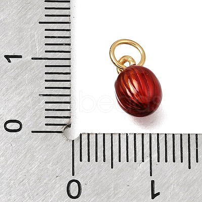 Brass Enamel Pendants KK-G605-09G-1