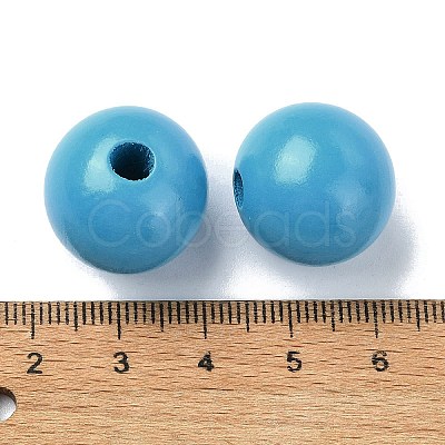 Wood Large Hole European Beads WOOD-D027-01D-1