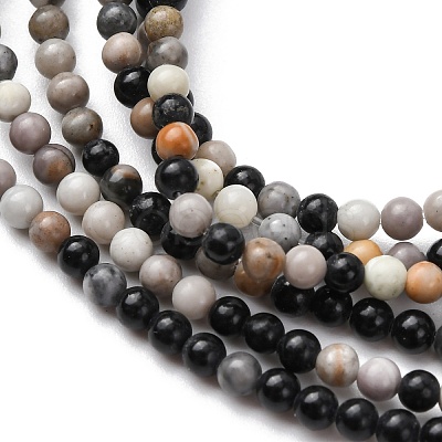 Natural Picasso Jasper Beads Strands G-Z116-A07-3mm-1