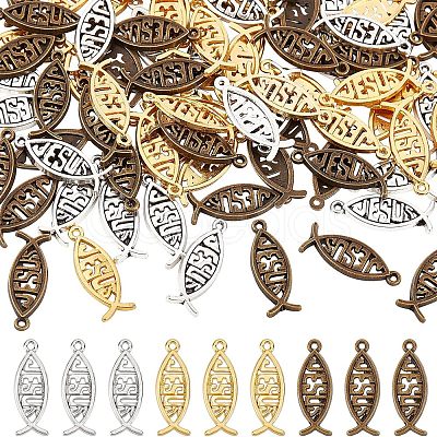 120Pcs 3 Color Alloy Pendants PALLOY-CA0002-34-1