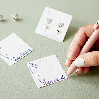 200Pcs Paper Earring Display Cards CDIS-CN0001-02C-1