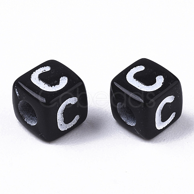 Opaque Acrylic Beads SACR-N002-01C-1-1
