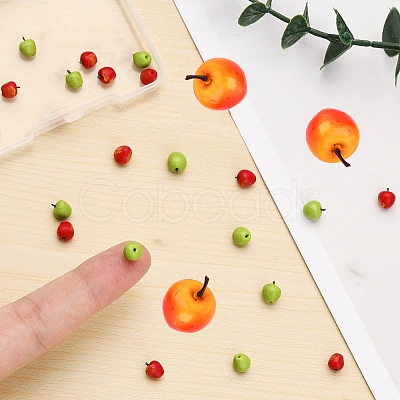 30Pcs 3 Style Mini Clay Imitation Apples DJEW-CA0001-31-1