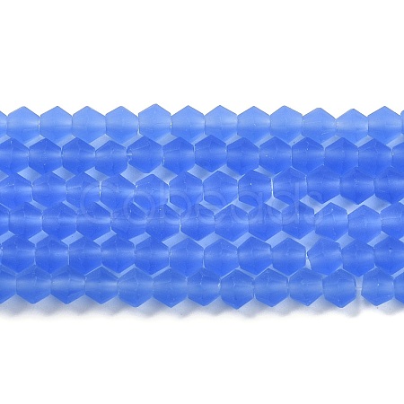 Imitate Austrian Crystal Frosted Glass Beads Strands EGLA-A039-T3mm-MD07-1