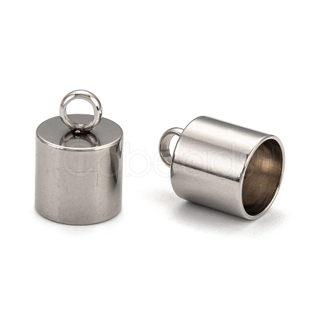 Tarnish Resistant 304 Stainless Steel Cord Ends X-STAS-E020-8-1
