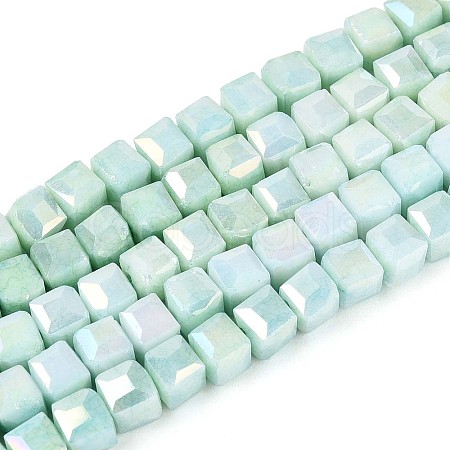 Anti-Tarnish Electroplate Glass Beads Strands LS-GLAA-T025-4mm-10B-1