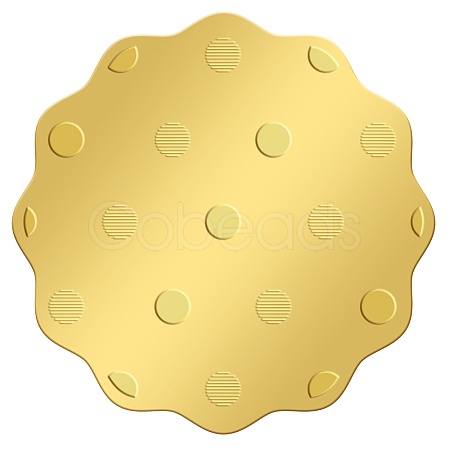 Plastic Self Adhesive Gold Foil Embossed Stickers DIY-WH0211-251-1