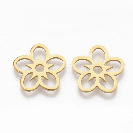 201 Stainless Steel Filigree Joiners STAS-S079-113G-1
