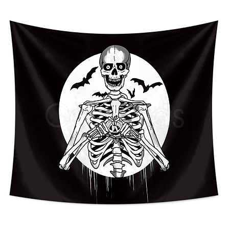 Halloween Theme Polyester Wall Hanging Tapestry HAWE-PW0001-109A-02-1