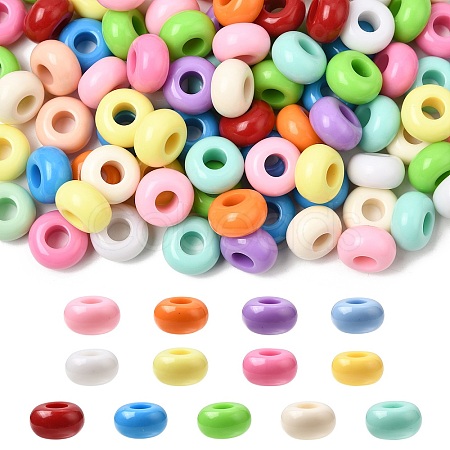 Baking Paint Acrylic European Large Hole Beads FIND-CJZ0001-002-1