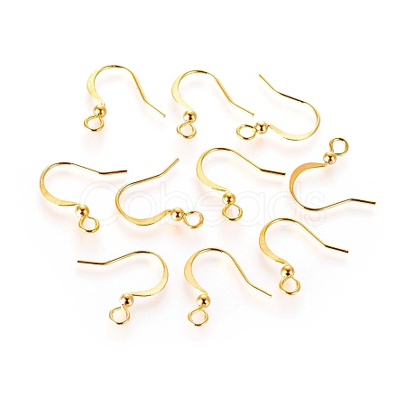 Long-Lasting Plated Brass French Earring Hooks X-KK-K204-137G-NF-1