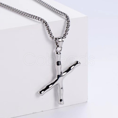 Minimalist chic collarbone necklace with 26 English letters design LW4134-50-1