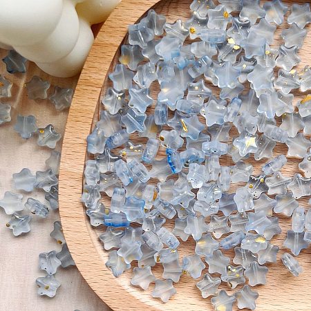 30Pcs Frosted Glass Beads PW-WGAB1F9-01-1