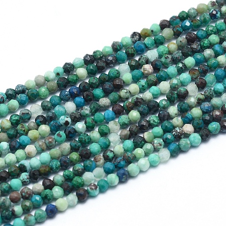 Natural Chrysocolla Beads Strands G-G823-13-2.5mm-1