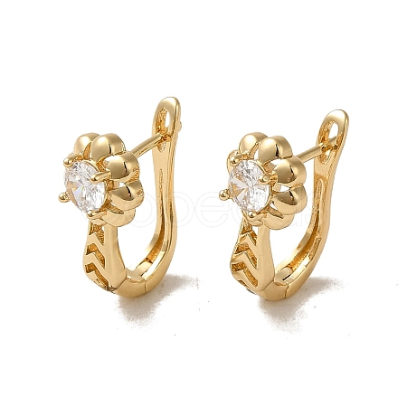 Brass Hoop Earrings EJEW-L271-13KCG-05-1