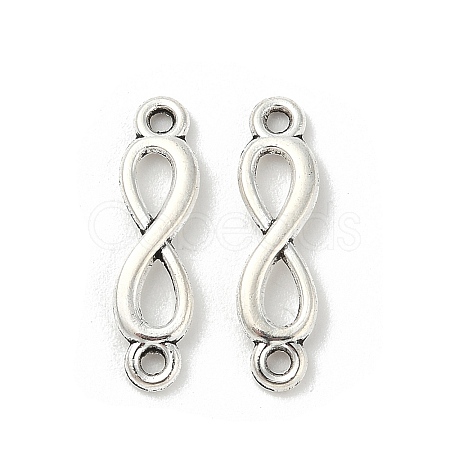 Tibetan Style Alloy Infinity Connector Charms TIBE-S324-26AS-1