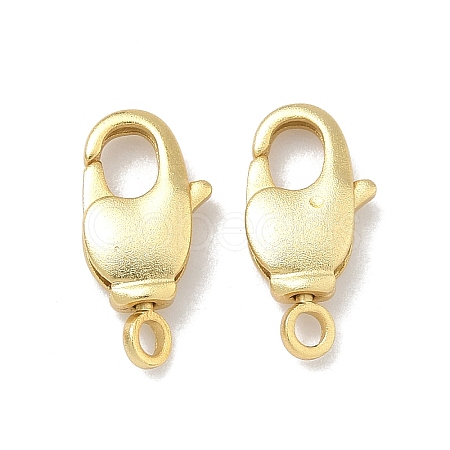 Brass Lobster Claw Clasps KK-B170-08G-1