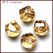 K9 Glass, Imitation Austrian Crystal Beads, Grade AAA, Faceted, Polygon, Gold, 6mm, Hole: 0.7~0.9mm