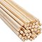 Bamboo Sticks, for Crafts and DIY Manual Circular Fan, Wig Sticks Material, Round, Pale Goldenrod, 30x0.6cm