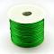 Nylon Thread, Rattail Satin Cord, Green, 1.5mm, about 49.21 yards(45m)/roll