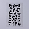 Filler Stickers(No Adhesive on the back), for UV Resin, Epoxy Resin Jewelry Craft Making, Cat Pattern, 150x100x0.1mm