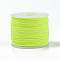 Polyester Cords, Green Yellow, 0.5~0.6mm, about 131.23~142.16 yards(120~130m)/roll