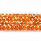 Cubic Zirconia Bead Strands, Faceted Rondelle, Chocolate, 3x2mm, Hole: 0.6mm, about 164~172pcs/strand, 14.57~14.88 inch(37~37.8cm)