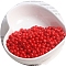 Macaron Baking Paint Glass Seed Beads, Fringe Teardrop Beads, Red, 5mm