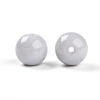 Opaque Solid Color Glass Beads GLAA-N007-10mm-A08-2