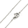 Tarnish Resistant Classic Plain 304 Stainless Steel Mens Womens Cable Chains Necklaces X1-STAS-S029-02-4