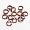 90pcs Red Copper Color Brass Open Jump Rings X-JRC6MM-R-1