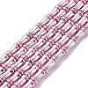 Electroplate Glass Beads Strands EGLA-Q128-13E-1