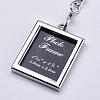 Mini Alloy Photo Frame Keychain KEYC-WH0004-01P-3