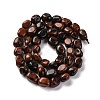 Natural Mahogany Obsidian Beads Strands G-G146-A30-01-3