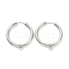 Tarnish Resistant 201 Stainless Steel Huggie Hoop Earring Findings STAS-P283-01M-P-1