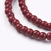 1 Strand Dyed Crimson Round Synthetic Turquoise Beads Strands X-TURQ-G106-4mm-02H-3