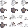 12 Sets 2 Style Iron & Zinc Alloy Button Pins for Jeans BUTT-NB0001-39-1