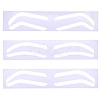 60Pcs 3 Styles Plastic Eyebrow Tattoo Practice Skin AJEW-CP0009-58B-7
