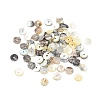 Natural Akoya Shell Flat Round Charms BSHE-Z003-39A-1