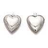 Non-Tarnish 316 Stainless Steel Locket Pendants LS-STAS-O135-06P-2