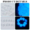 1 Set Resin Luminous Glow in the Dark Pebbles Stone DJEW-CN0001-40C-5