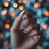 Stainless Steel DIY Nail Art Templates MRMJ-WH0092-064-4