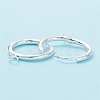 201 Stainless Steel Huggie Hoop Earring Findings STAS-P283-01S-S-2