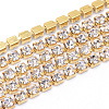 Brass Rhinestone Strass Chains CHC-T003-SS12-01C-1